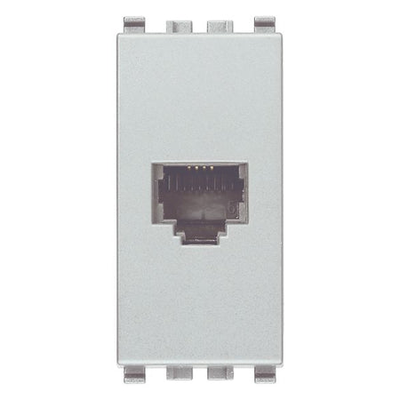 Vimar Eikon RJ11 Phone Jack 6/4, 1-Module, Screw Terminals, IP20, Flush-Mount — Quality Boat Parts