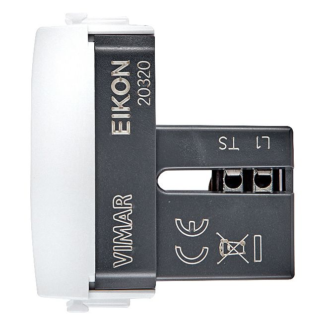 Vimar Eikon RJ11 Phone Jack 6/4, 1-Module, Screw Terminals, IP20, Flush-Mount — Quality Boat Parts