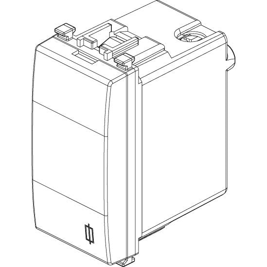 Vimar Eikon Fuse Carrier, 1P, 16A, 250V, for 5x20 mm and 6.3x32 mm Miniature Fuses — Quality Boat Parts