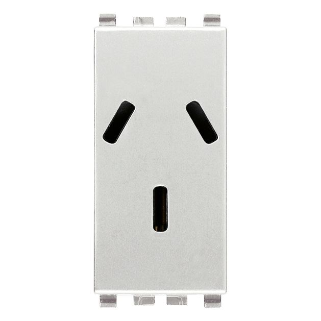 Vimar Eikon Argentinian SICURY Socket Outlet, 2P+E, 10A, 250V, Flush Mount — Quality Boat Parts