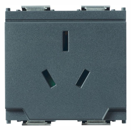 Vimar Idea Australian Socket Outlet, AS/NZS 3112, 2P+E, 10A 250V, IP20, 2 Modules, SICURY — Quality Boat Parts