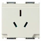 Vimar Idea Australian Socket Outlet, AS/NZS 3112, 2P+E, 10A 250V, IP20, 2 Modules, SICURY — Quality Boat Parts