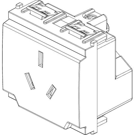 Vimar Idea Australian Socket Outlet, AS/NZS 3112, 2P+E, 10A 250V, IP20, 2 Modules, SICURY — Quality Boat Parts