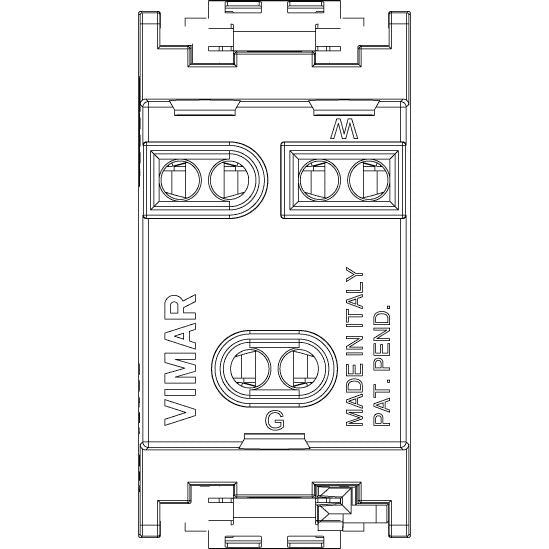 Vimar Idea USA Socket Outlet, 2P+E, 15A 127V, IP20 — Quality Boat Parts