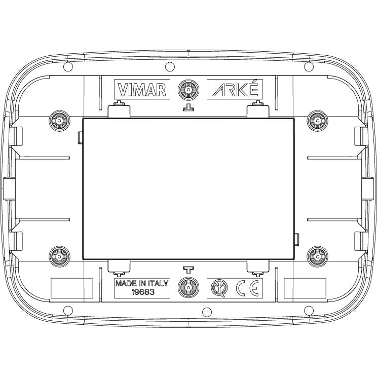 Vimar Arké Round Cover Plate, 3 Module — Quality Boat Parts