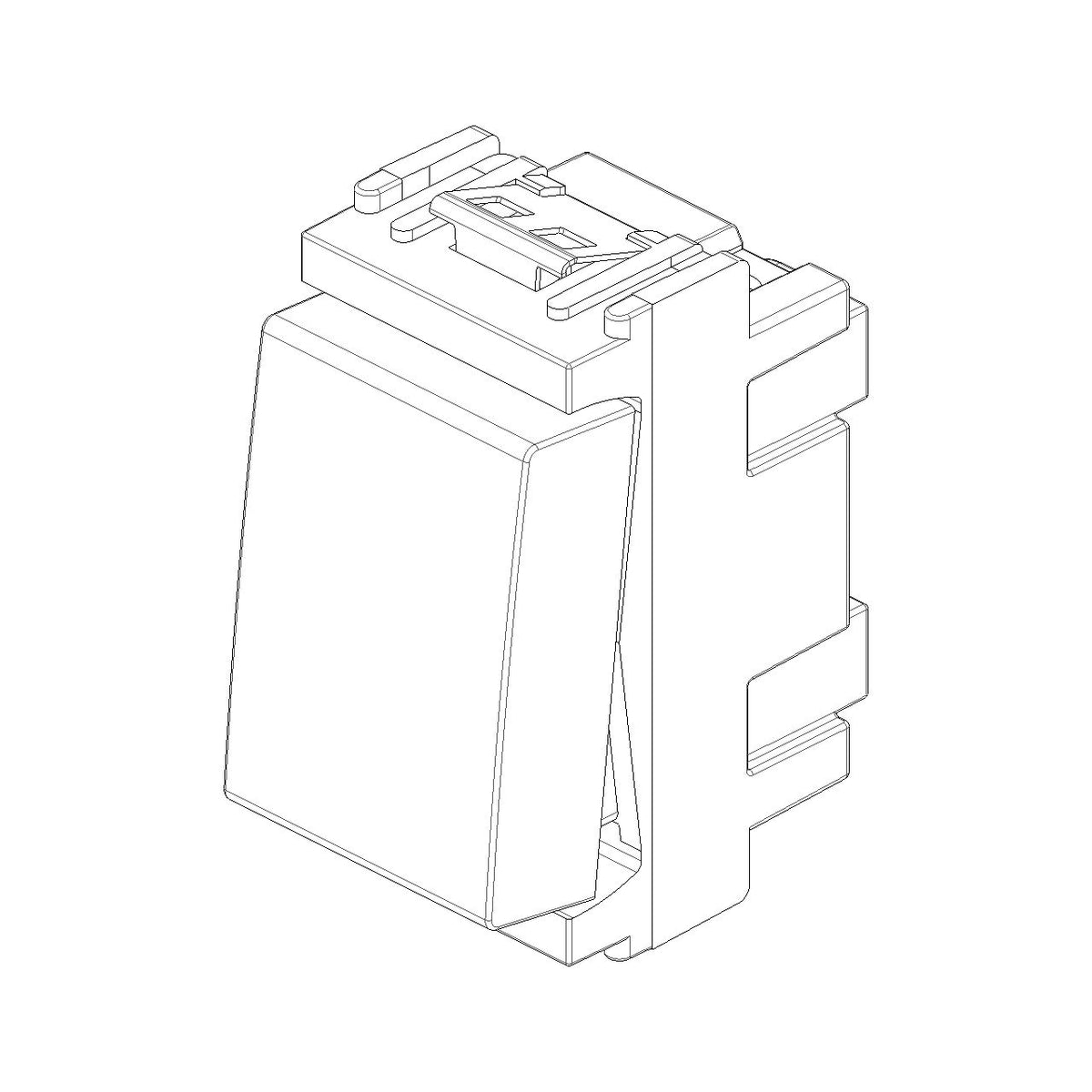 Vimar Idea 2-Way Rocker Switch, 1P 10 AX, 250V, IP40, Flush Mount — Quality Boat Parts
