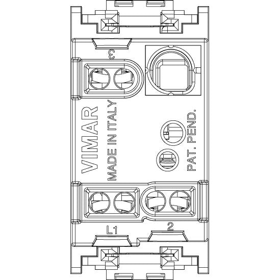 Vimar Idea 2-Way Rocker Switch, 1P 10 AX, 250V, IP40, Flush Mount — Quality Boat Parts