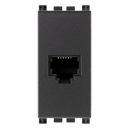 Vimar Arké RJ12 Phone Jack, 6-Position 6-Conductor, Screw Terminals — Quality Boat Parts