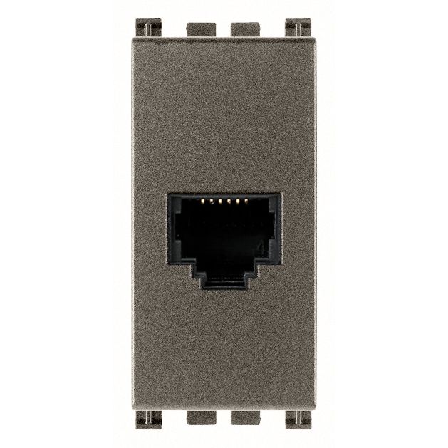 Vimar Arké RJ12 Phone Jack, 6-Position 6-Conductor, Screw Terminals — Quality Boat Parts