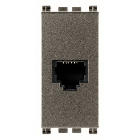 Vimar Arké RJ12 Phone Jack, 6-Position 6-Conductor, Screw Terminals — Quality Boat Parts