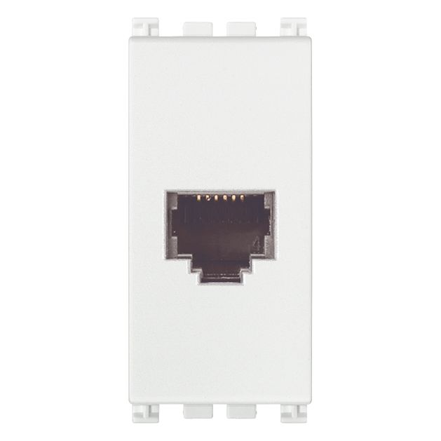 Vimar Arké RJ12 Phone Jack, 6-Position 6-Conductor, Screw Terminals — Quality Boat Parts