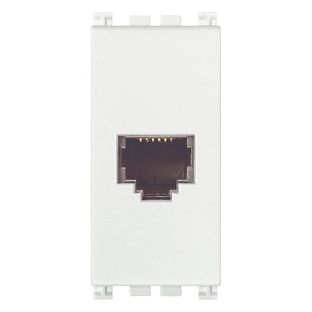 Vimar Arké RJ12 Phone Jack, 6-Position 6-Conductor, Screw Terminals — Quality Boat Parts
