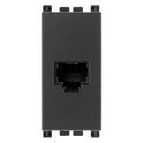 Vimar Arké RJ11 Phone Jack, 6-Position 4-Conductor, Screw Terminals, IP20 — Quality Boat Parts