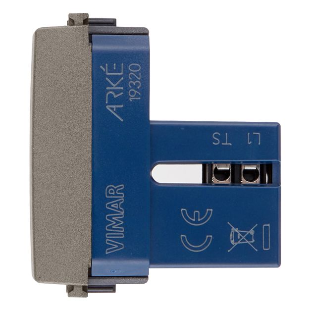 Vimar Arké RJ11 Phone Jack, 6-Position 4-Conductor, Screw Terminals, IP20 — Quality Boat Parts