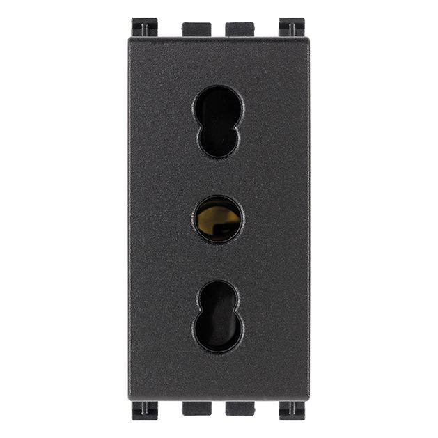 Vimar Arké SICURY P17/11 Socket Outlet, 2P+E, 16A 250V, IP20, Flush Mount — Quality Boat Parts
