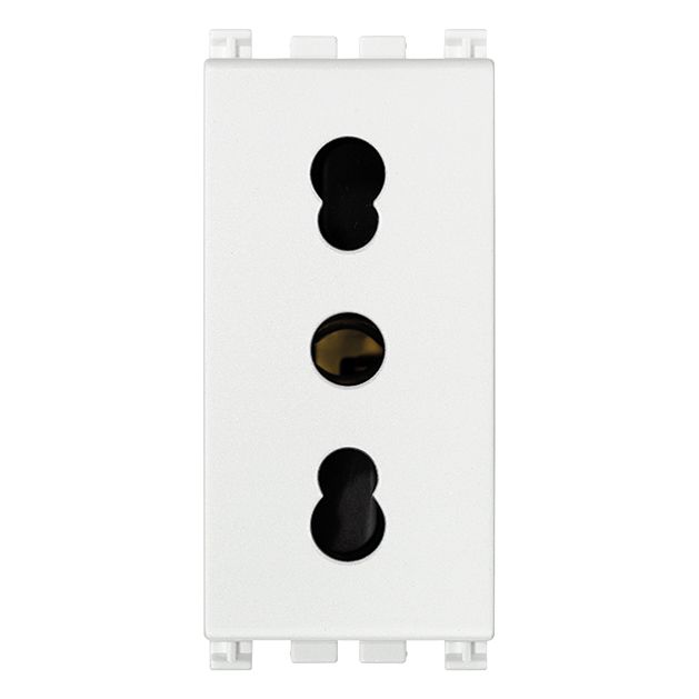 Vimar Arké SICURY P17/11 Socket Outlet, 2P+E, 16A 250V, IP20, Flush Mount — Quality Boat Parts