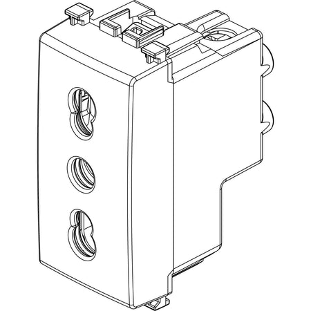 Vimar Arké SICURY P17/11 Socket Outlet, 2P+E, 16A 250V, IP20, Flush Mount — Quality Boat Parts