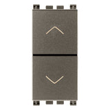 Vimar Arké Two-Button 2-Way Switch, 2P, 10AX 250V, 6 Terminals, Directional Arrows, Central OFF Position — Quality Boat Parts