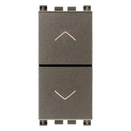 Vimar Arké Two-Button 2-Way Switch, 2P, 10AX 250V, 6 Terminals, Directional Arrows, Central OFF Position — Quality Boat Parts