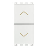 Vimar Arké Two-Button 2-Way Switch, 2P, 10AX 250V, 6 Terminals, Directional Arrows, Central OFF Position — Quality Boat Parts