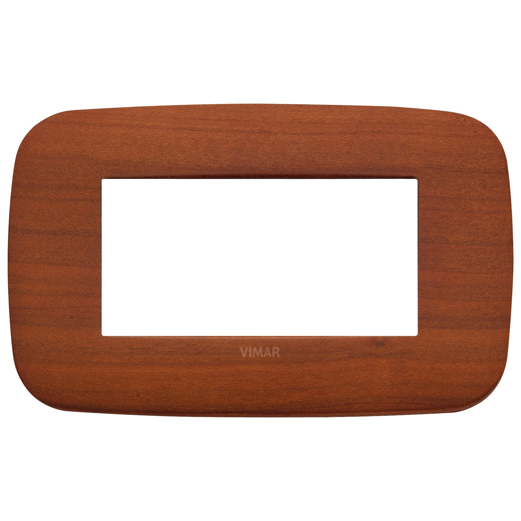 Vimar Arké Round Cover Plate, 4-Module, Solid Wood — Quality Boat Parts