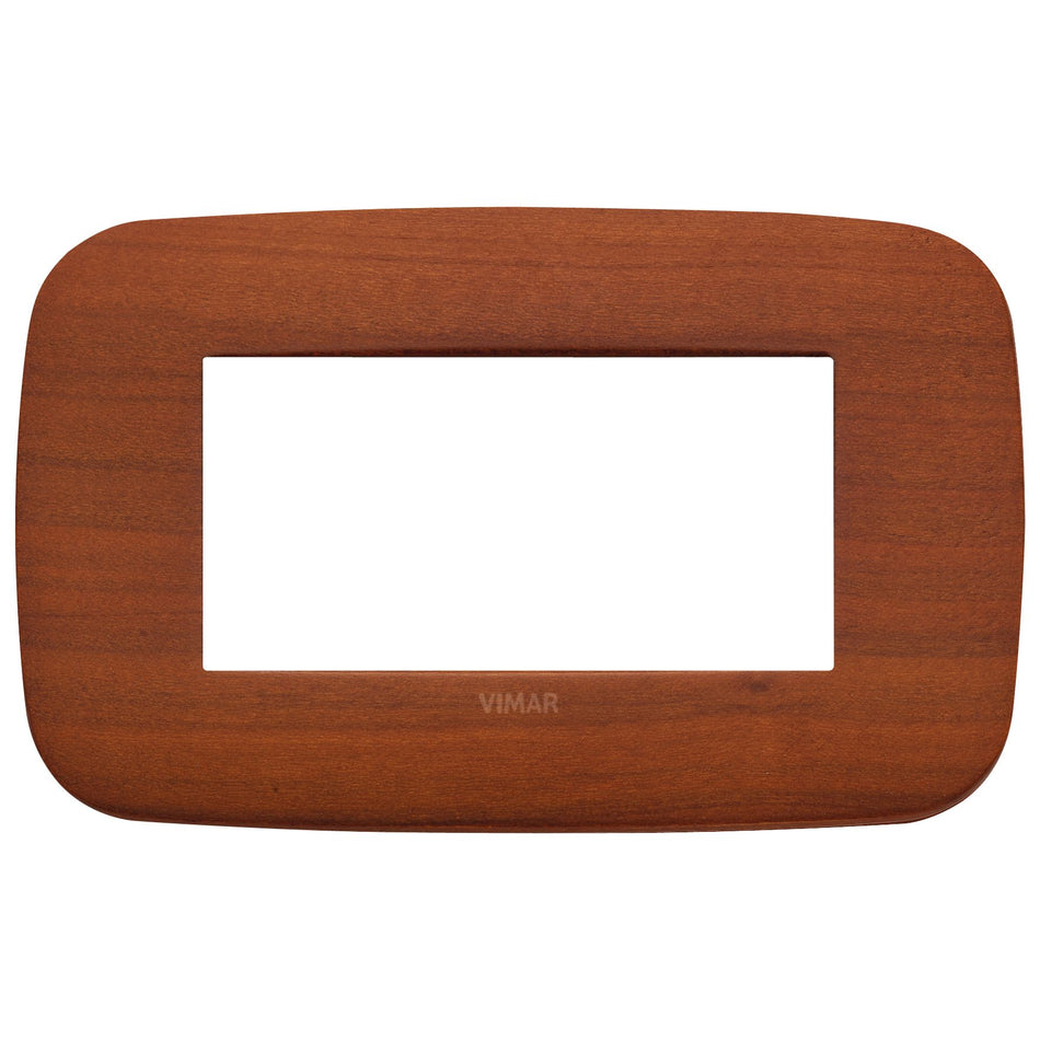 Vimar Arké Round Cover Plate, 4-Module, Solid Wood — Quality Boat Parts
