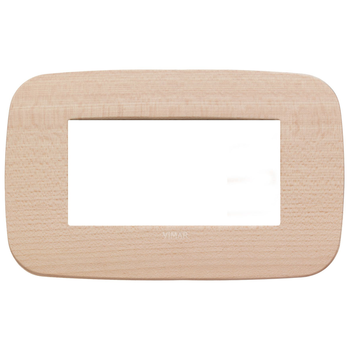 Vimar Arké Round Cover Plate, 4-Module, Solid Wood — Quality Boat Parts