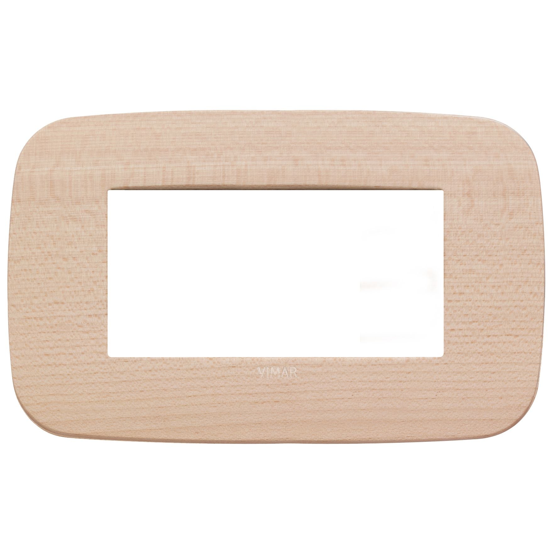 Vimar Arké Round Cover Plate, 4-Module, Solid Wood — Quality Boat Parts