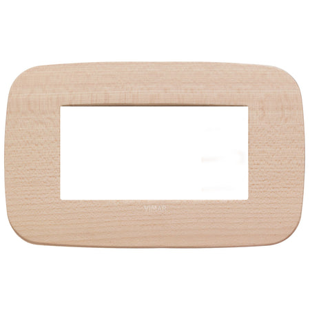 Vimar Arké Round Cover Plate, 4-Module, Solid Wood — Quality Boat Parts