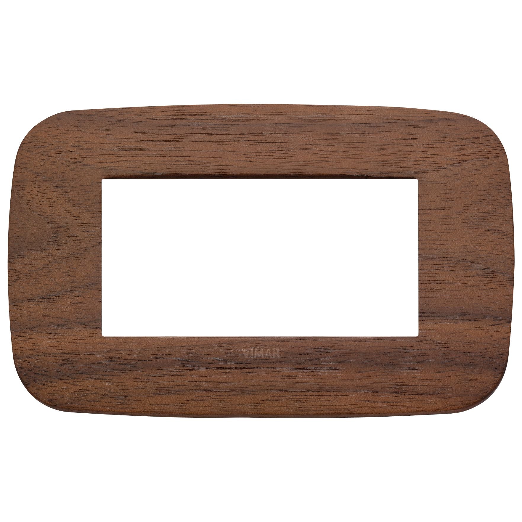 Vimar Arké Round Cover Plate, 4-Module, Solid Wood — Quality Boat Parts