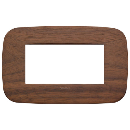 Vimar Arké Round Cover Plate, 4-Module, Solid Wood — Quality Boat Parts