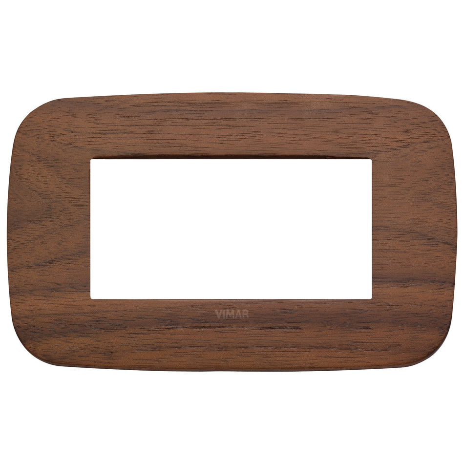 Vimar Arké Round Cover Plate, 4-Module, Solid Wood — Quality Boat Parts