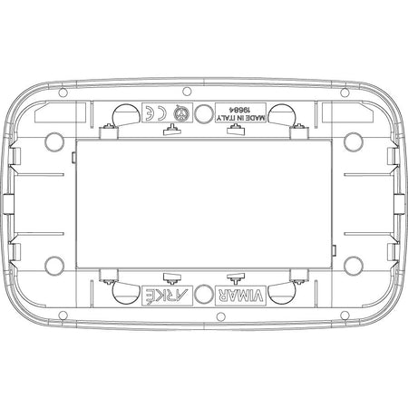 Vimar Arké Round Cover Plate, 4-Module, Solid Wood — Quality Boat Parts