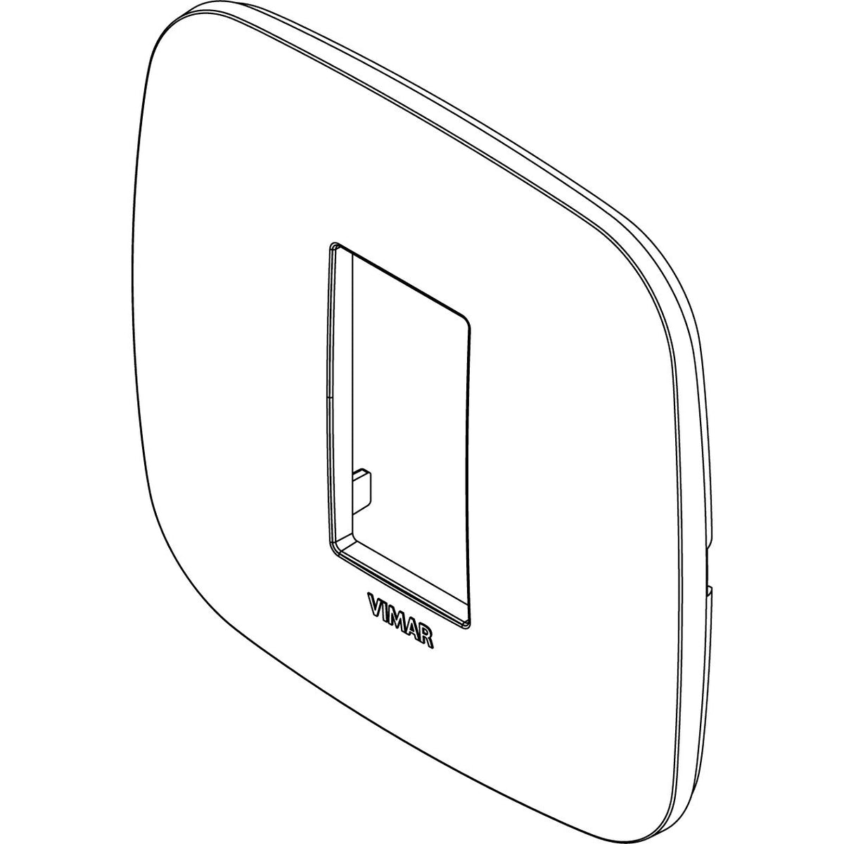Vimar Arké Round Cover Plate, 1 Module, Technopolymer — Quality Boat Parts