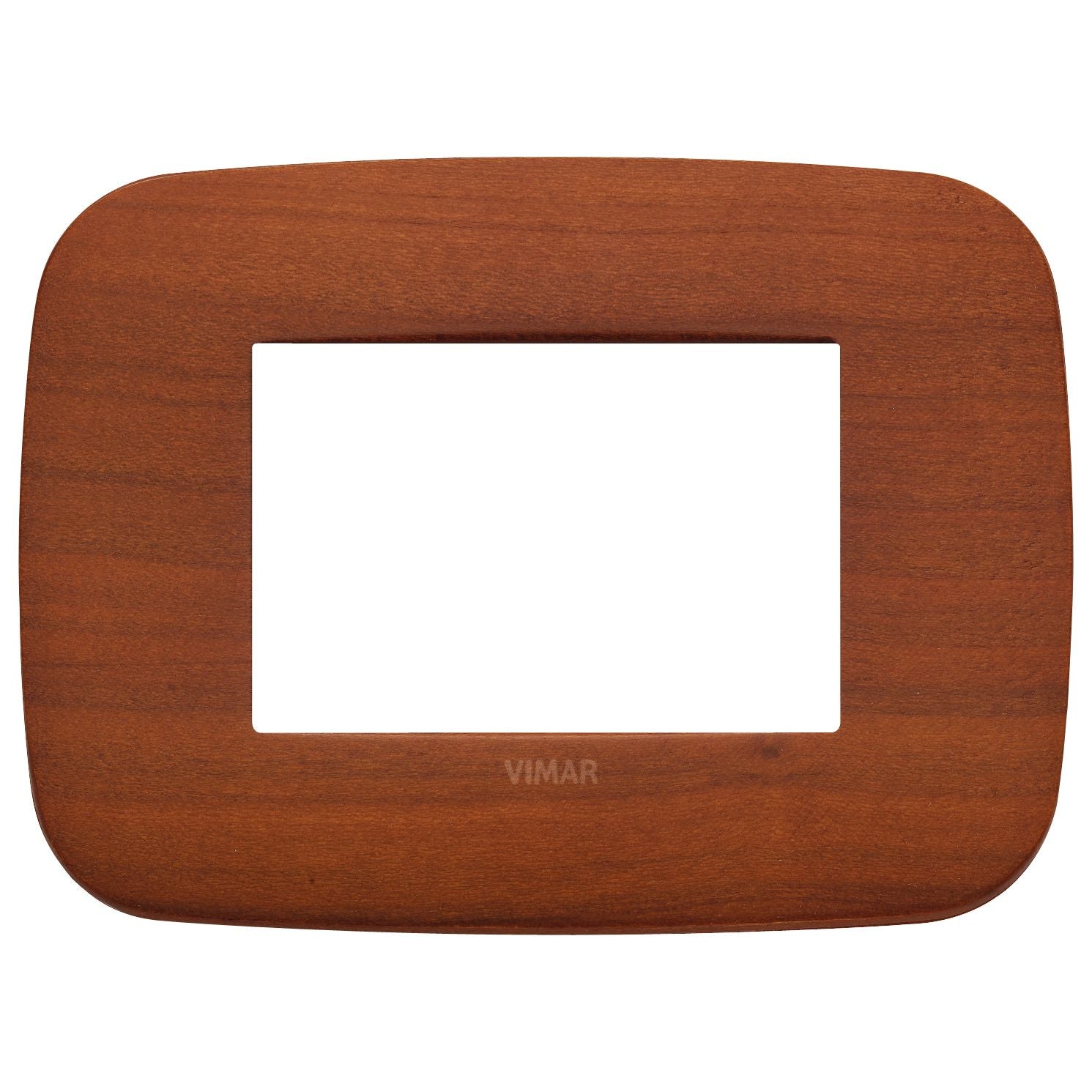 Vimar Arké Round Cover Plate, 3-Module, Solid Wood — Quality Boat Parts