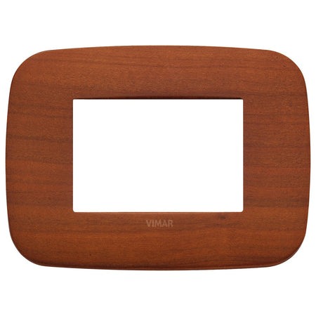 Vimar Arké Round Cover Plate, 3-Module, Solid Wood — Quality Boat Parts