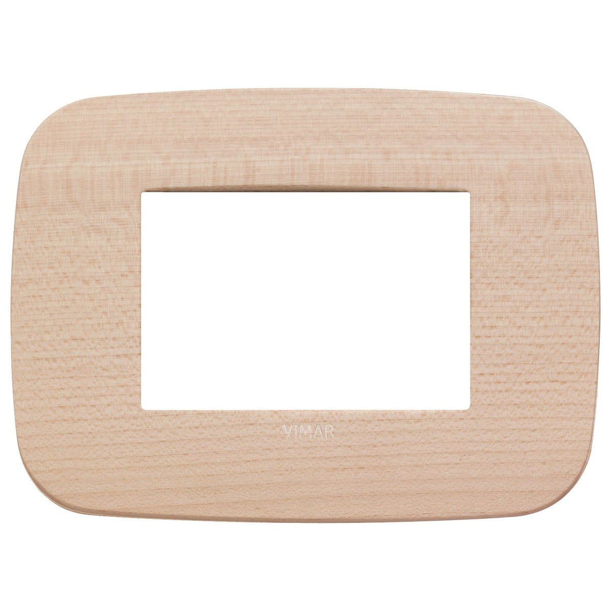 Vimar Arké Round Cover Plate, 3-Module, Solid Wood — Quality Boat Parts