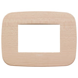 Vimar Arké Round Cover Plate, 3-Module, Solid Wood — Quality Boat Parts