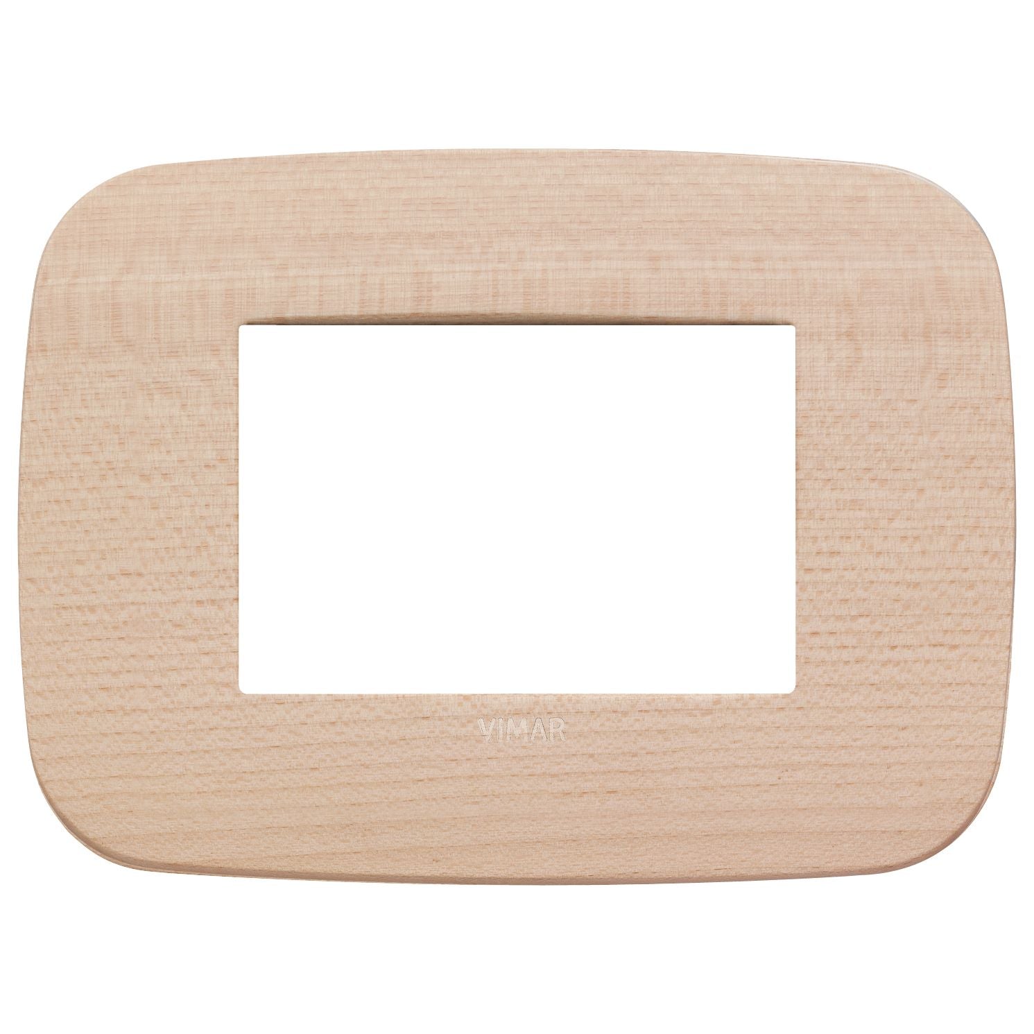 Vimar Arké Round Cover Plate, 3-Module, Solid Wood — Quality Boat Parts