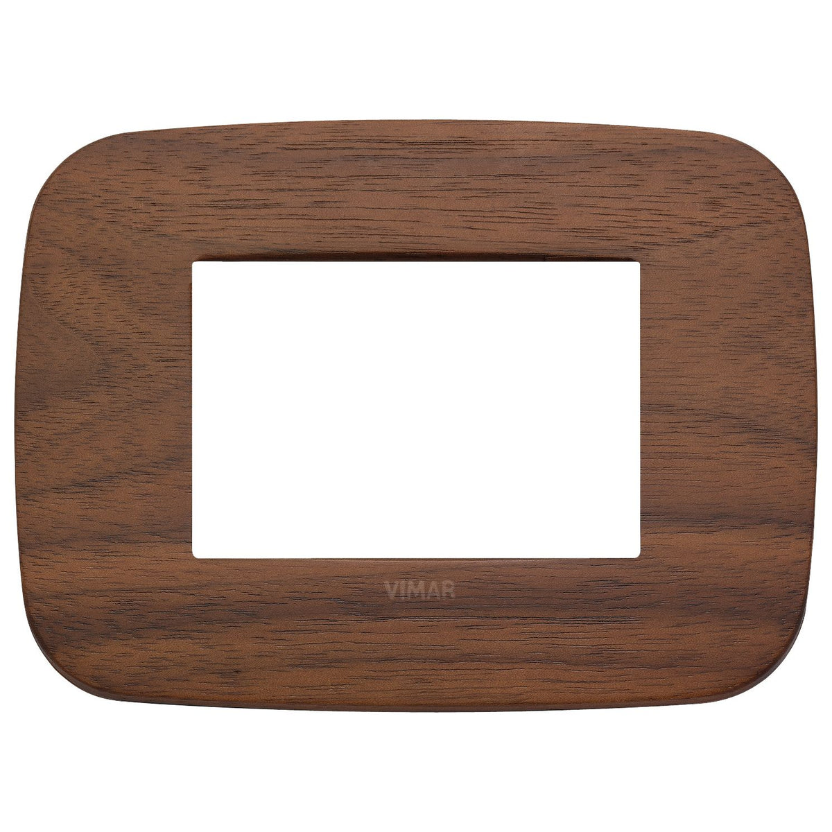 Vimar Arké Round Cover Plate, 3-Module, Solid Wood — Quality Boat Parts