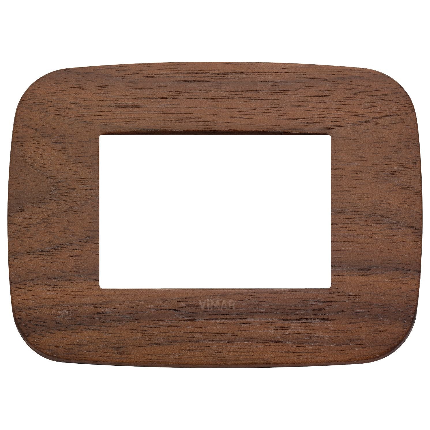Vimar Arké Round Cover Plate, 3-Module, Solid Wood — Quality Boat Parts