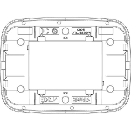 Vimar Arké Round Cover Plate, 3-Module, Solid Wood — Quality Boat Parts