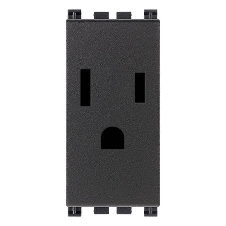 Vimar Arké SICURY Socket Outlet, 2P+E, 15A, 127V, American and Saudi Arabian Standards — Quality Boat Parts