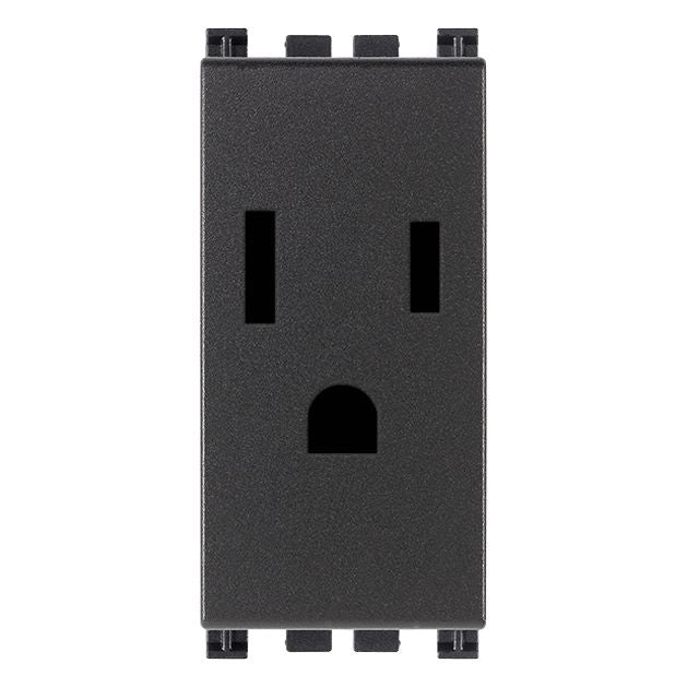 Vimar Arké SICURY Socket Outlet, 2P+E, 15A, 127V, American and Saudi Arabian Standards — Quality Boat Parts