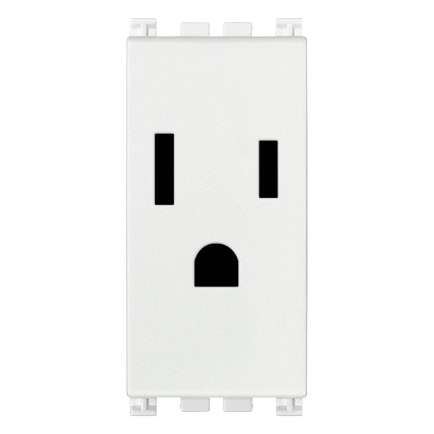 Vimar Arké SICURY Socket Outlet, 2P+E, 15A, 127V, American and Saudi Arabian Standards — Quality Boat Parts