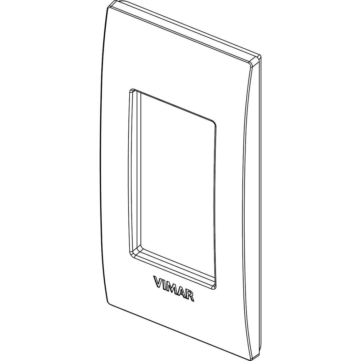 Vimar Arké Classic Cover Plate, 1 Module, Technopolymer, for Panel Mounting — Quality Boat Parts