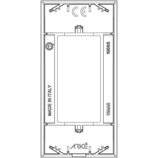 Vimar Arké Classic Cover Plate, 1 Module, Technopolymer, for Panel Mounting — Quality Boat Parts