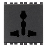 Vimar Arké SICURY Multistandard Socket Outlet, 2P+E, 13A, 250V, 2 Modules — Quality Boat Parts