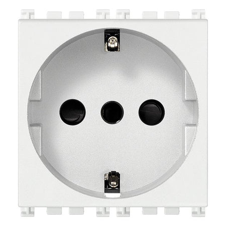 Vimar Arké SICURY P30 Socket Outlet, 2P+E, 16A, 250V, 2 Modules — Quality Boat Parts