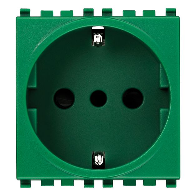 Vimar Arké SICURY P30 Socket Outlet, 2P+E, 16A, 250V, 2 Modules — Quality Boat Parts